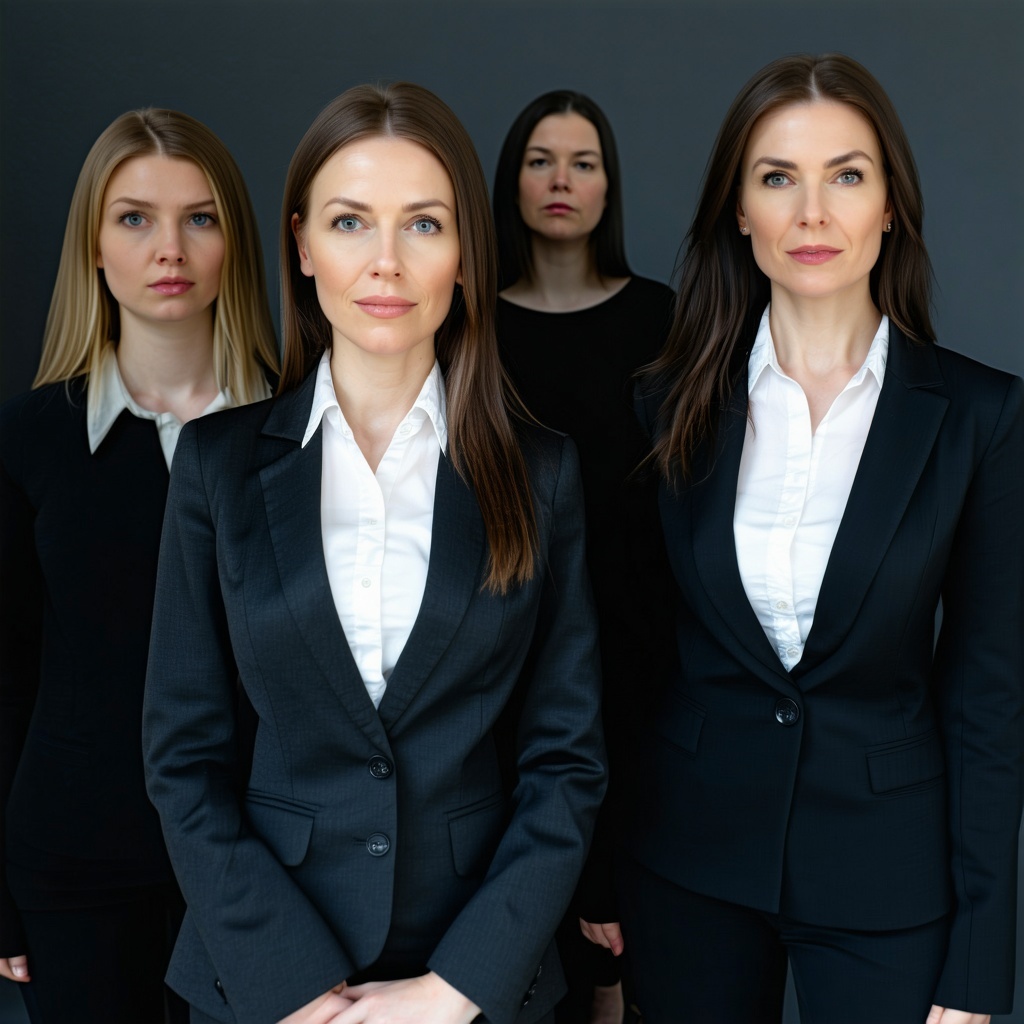 business women looking realistically unsettled-1