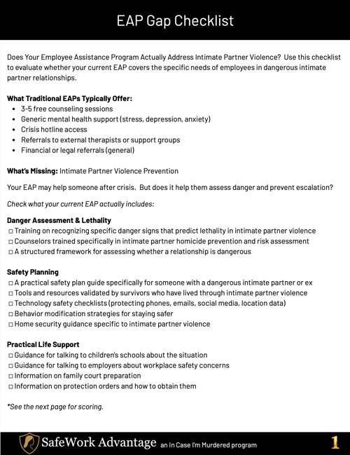 EAP Gap Checklist image